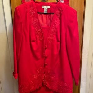 2 piece jacket and skirt